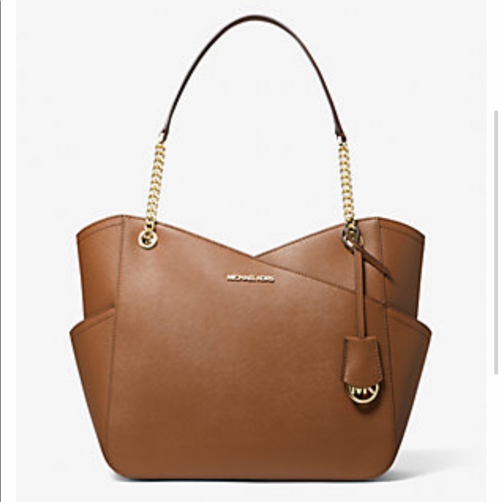 Michael Kors Jet Set Large Saffiano Leather Shoulder Bag